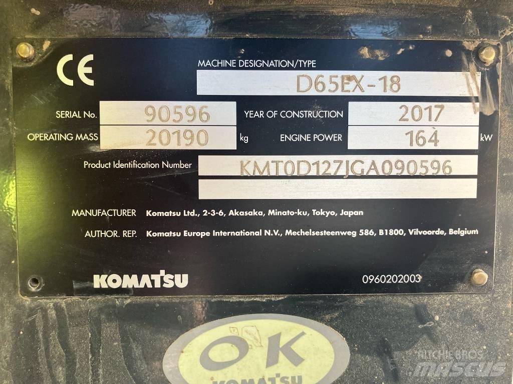 Komatsu D65 EX-18 Crawler dozers