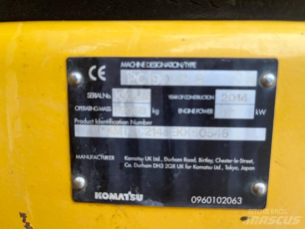 Komatsu PC 190 LC-8 Crawler excavators