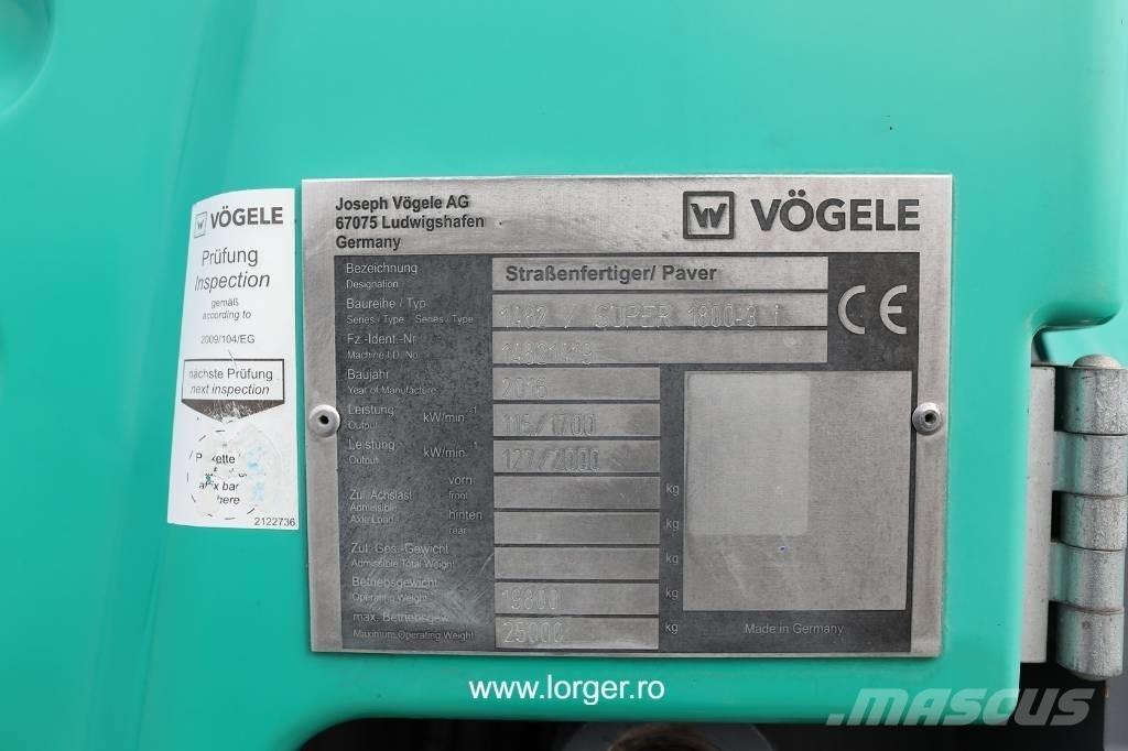 Vögele Super 1800 - 3i Asphalt pavers