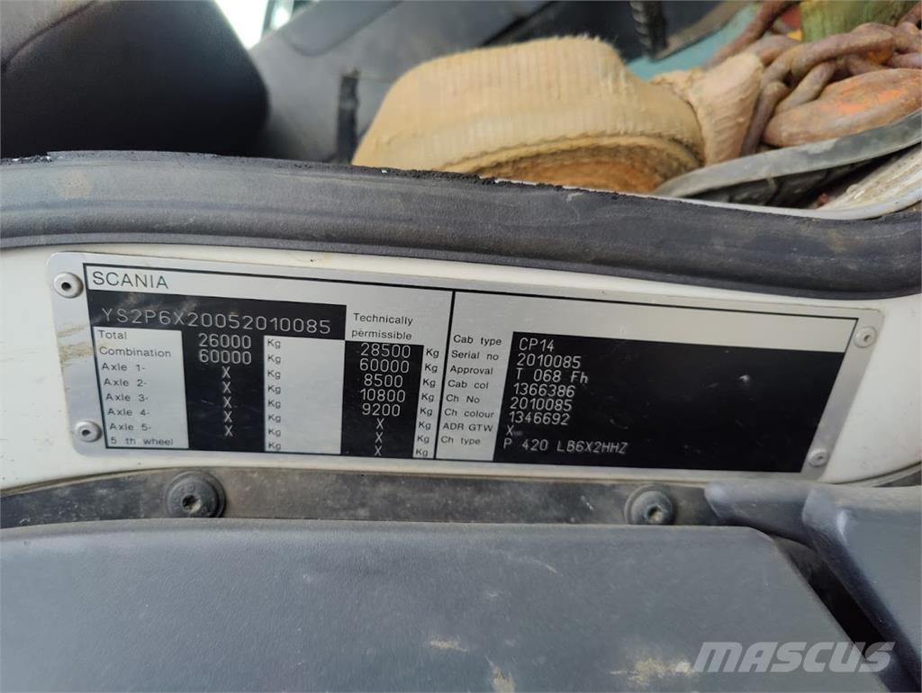 Scania P420 6x2 Tipper trucks