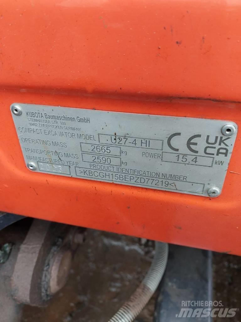Kubota U 27-4 Mini excavators < 7t (Mini diggers)