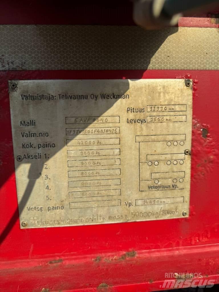 Weckman 5 AVP 8040 Timber trailers