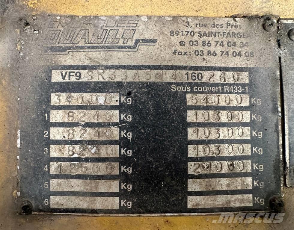 Louault SR33A Vehicle transport semi-trailers