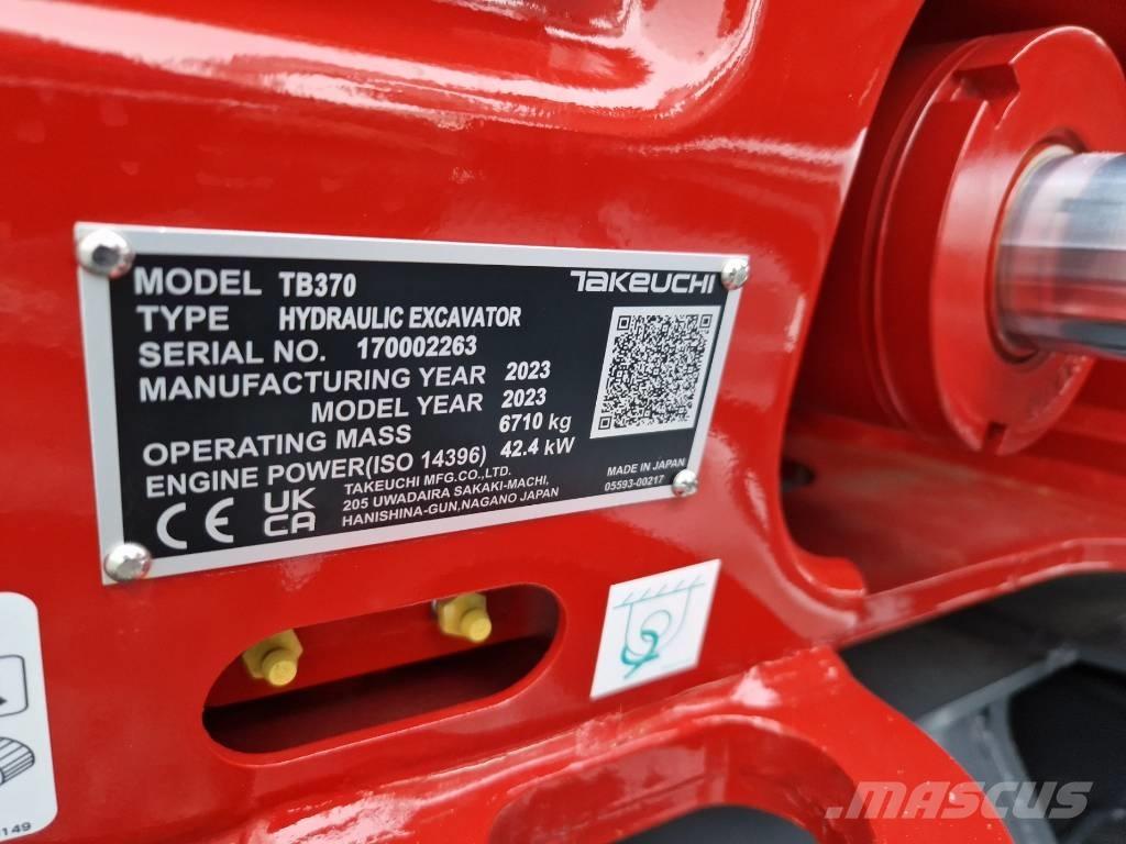 Takeuchi TB370 Mini excavators < 7t (Mini diggers)