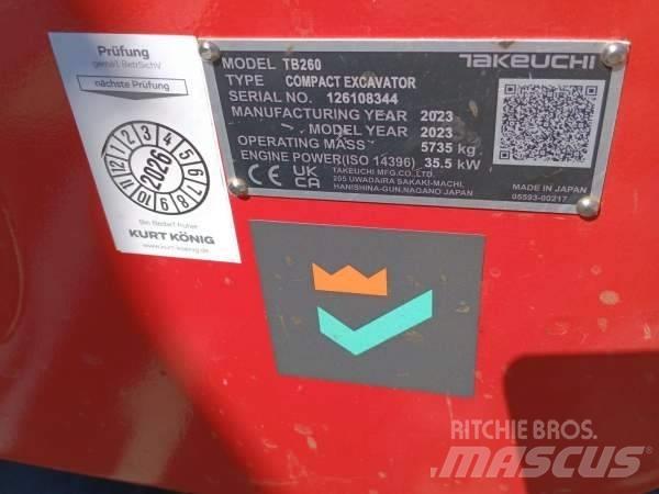 Takeuchi TB 260 Mini excavators < 7t (Mini diggers)