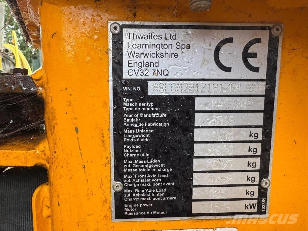 Thwaites 1 ton Site dumpers