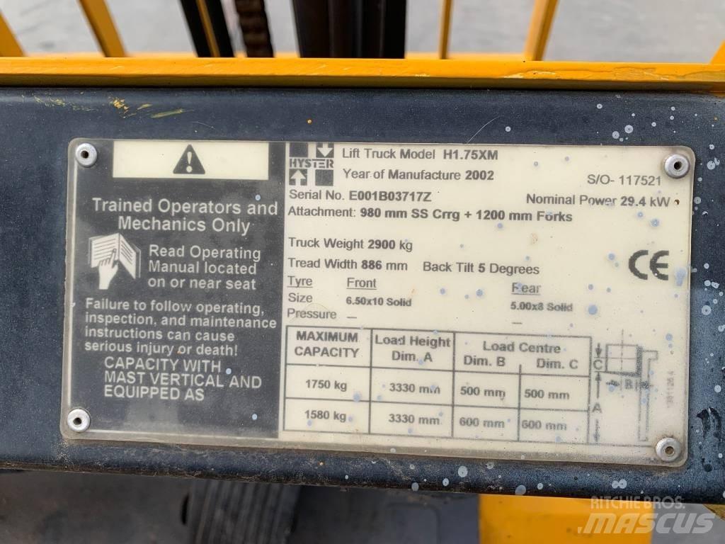 Hyster H 1.75 XM LPG trucks
