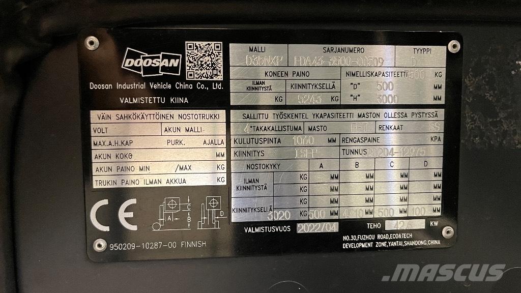 Doosan D35NXP Diesel trucks