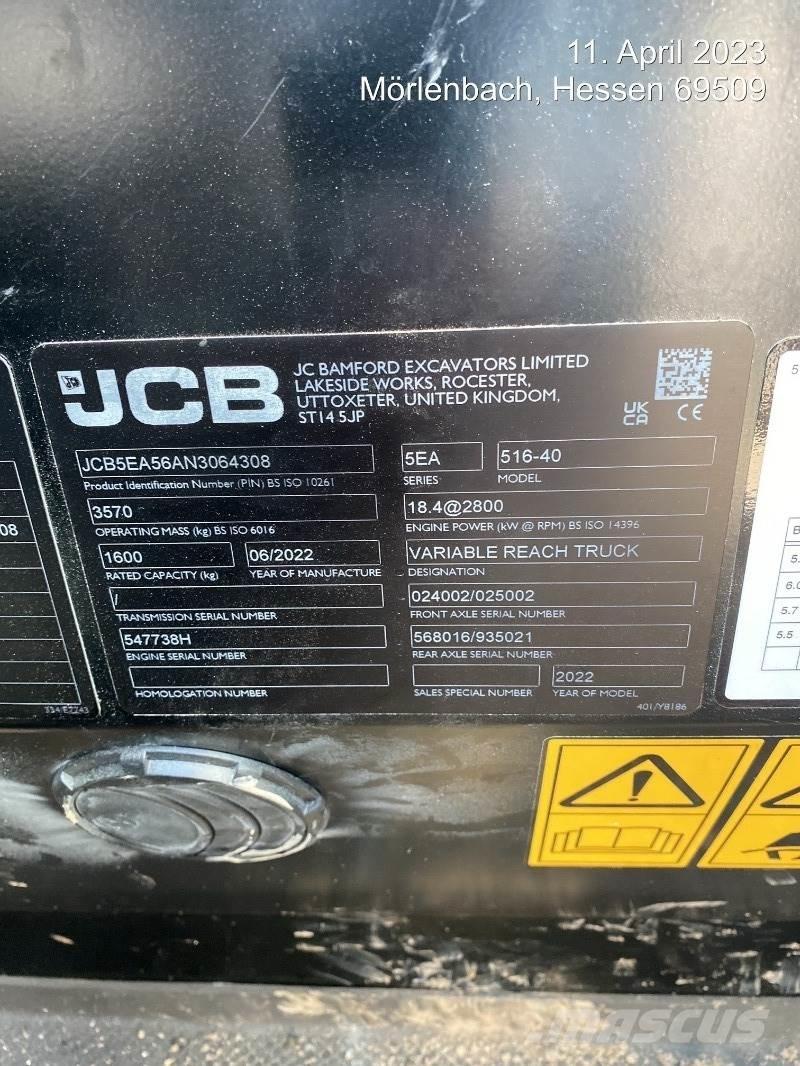 JCB 516-40 Telescopic handlers
