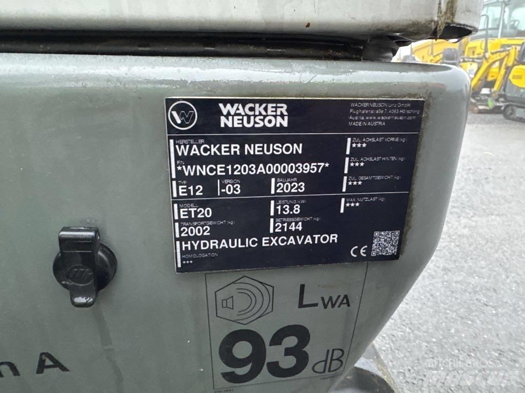 Wacker Neuson ET20 Crawler excavators