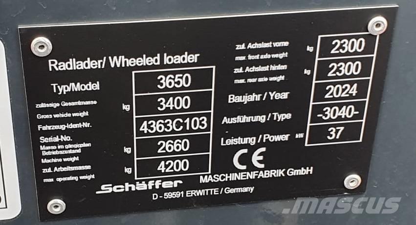 Schäffer 3650 Mini loaders