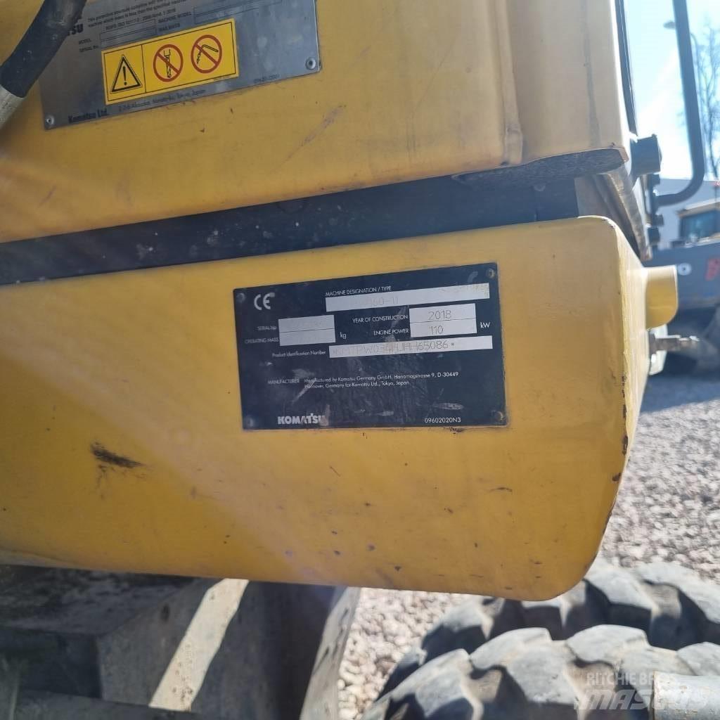Komatsu PW160 - 11 Wheeled excavators