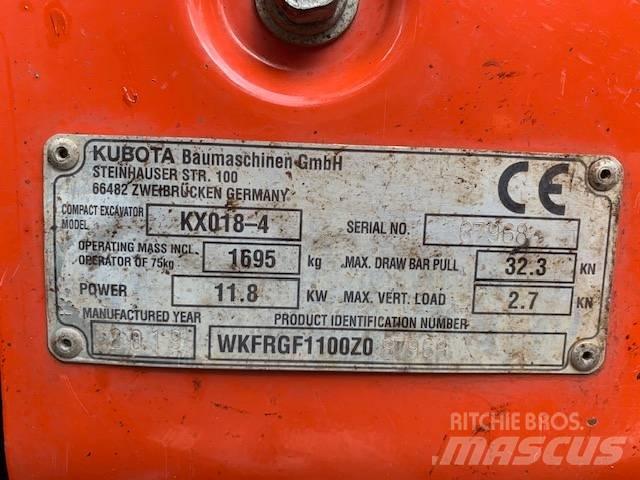 Kubota KX 018-4 Mini excavators < 7t (Mini diggers)