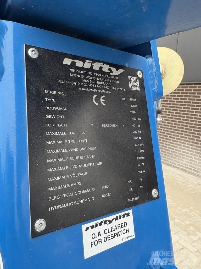 Niftylift 120t Trailer mounted platforms