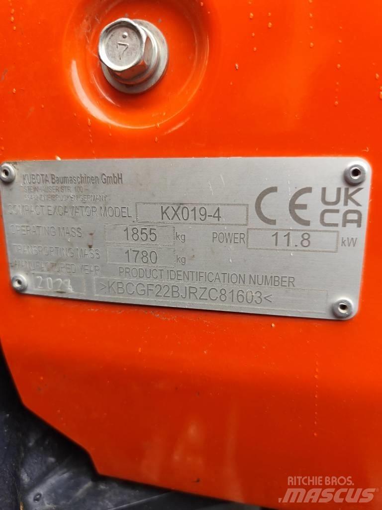 Kubota KX 019-4 Mini excavators < 7t (Mini diggers)