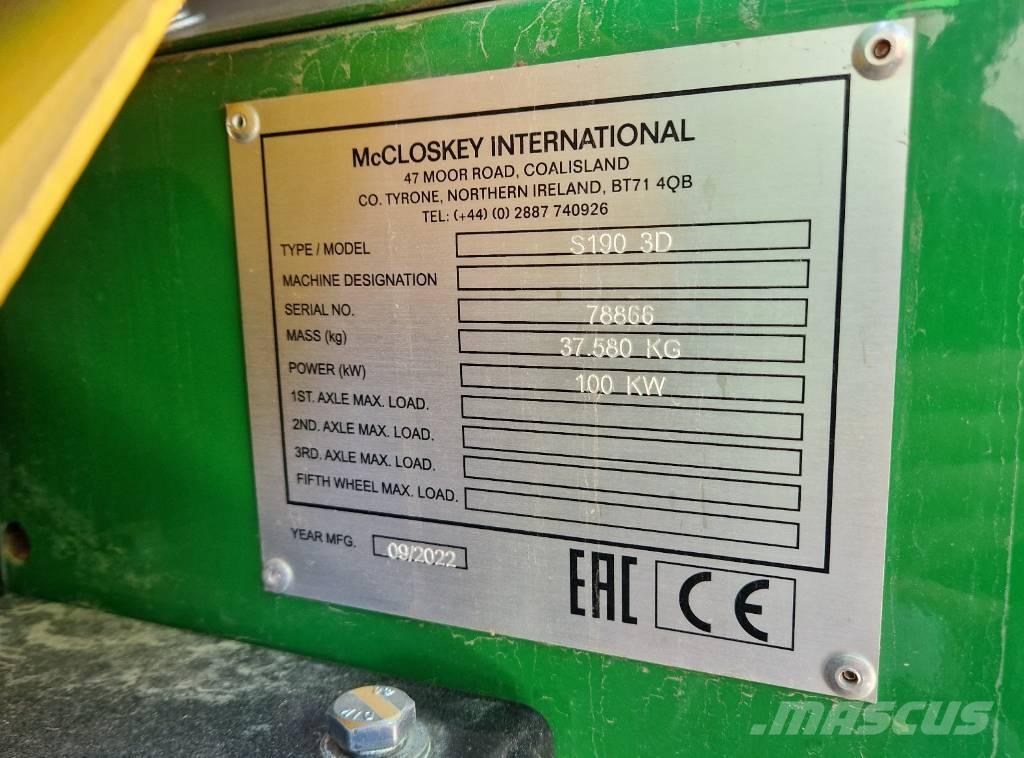 McCloskey S190 Mobile screeners