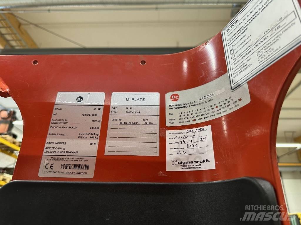 BT RR B 2 Reach truck