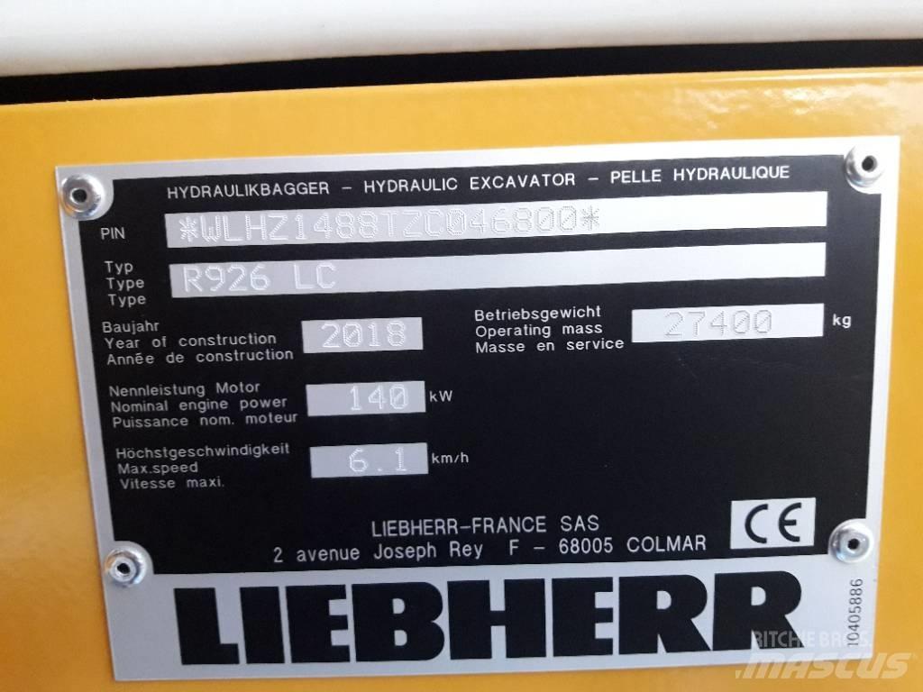 Liebherr R 926 LC Crawler excavators