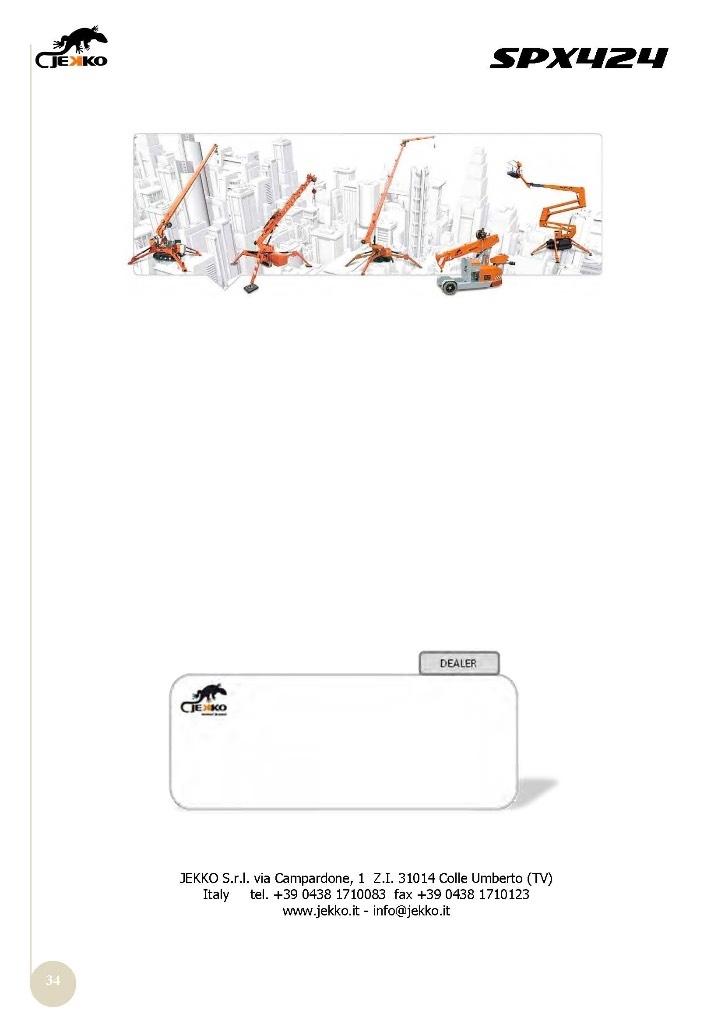 Jekko SPX424CDH Mini cranes