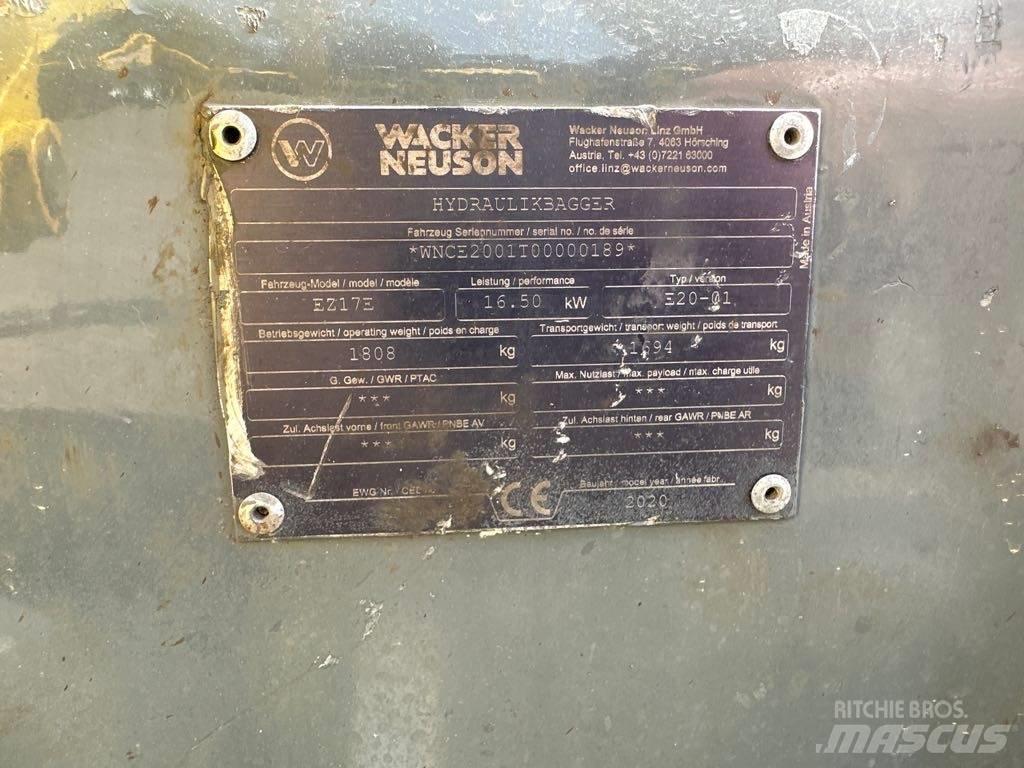 Wacker Neuson EZ17e Crawler excavators