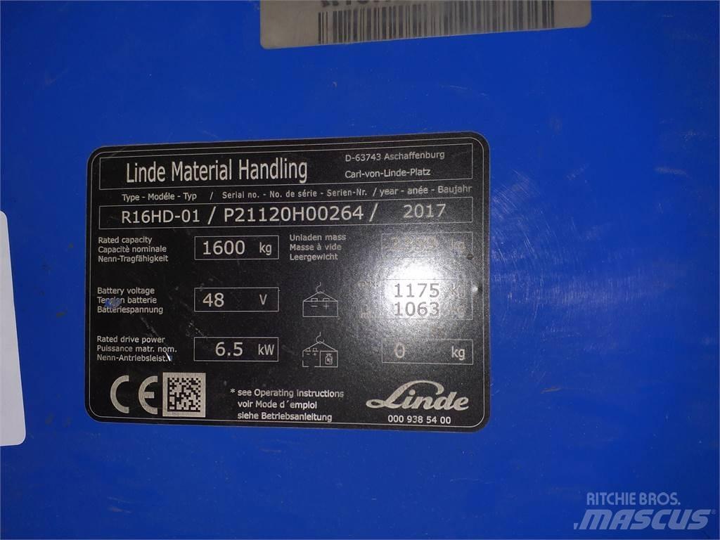 Linde R16HD Reach truck