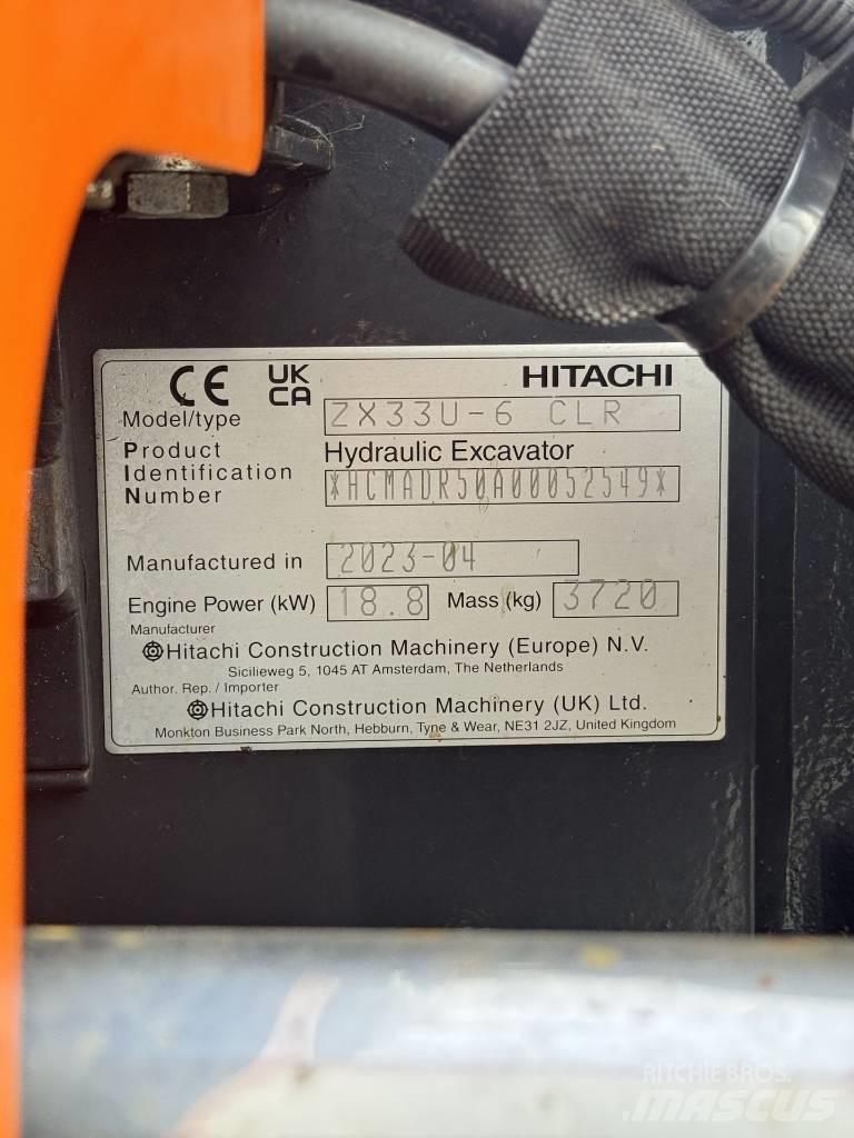 Hitachi ZX 33 U-6 Mini excavators < 7t (Mini diggers)