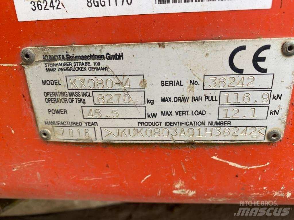 Kubota KX 080-4 Mini excavators  7t - 12t