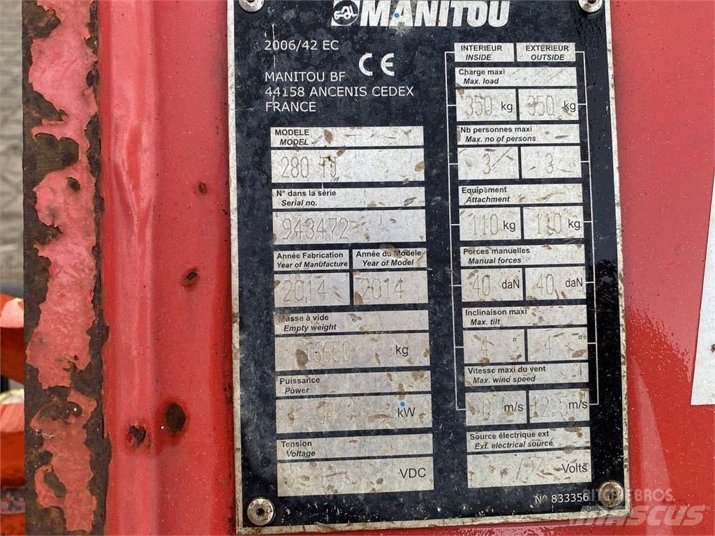 Manitou 280TJ Articulated boom lifts