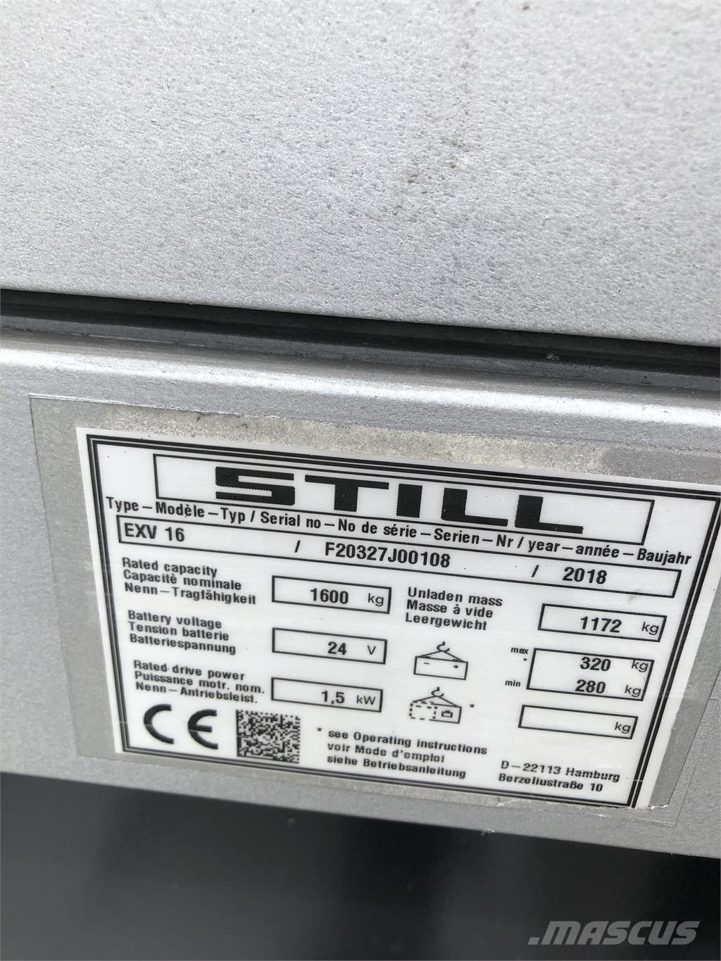 Still EXV 16 Self propelled stackers