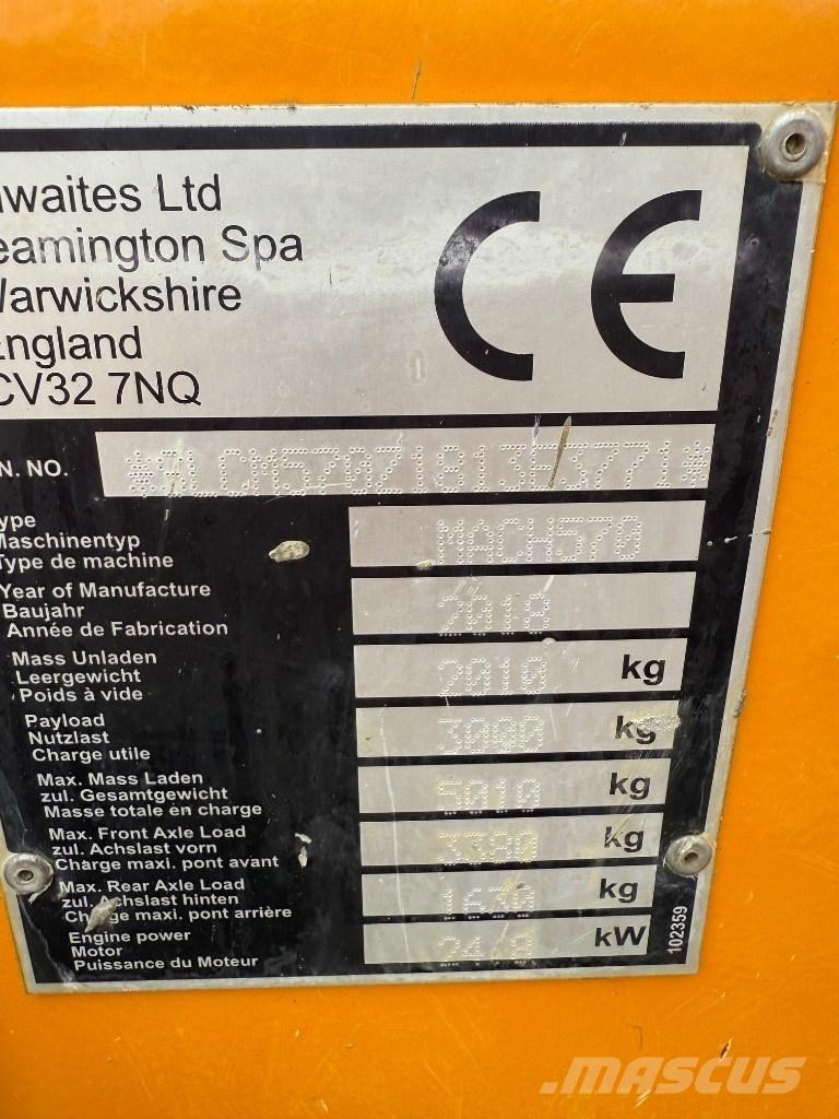 Thwaites 3 ton Site dumpers