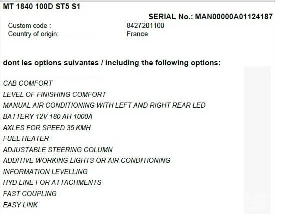Manitou MT 1840 Telescopic handlers