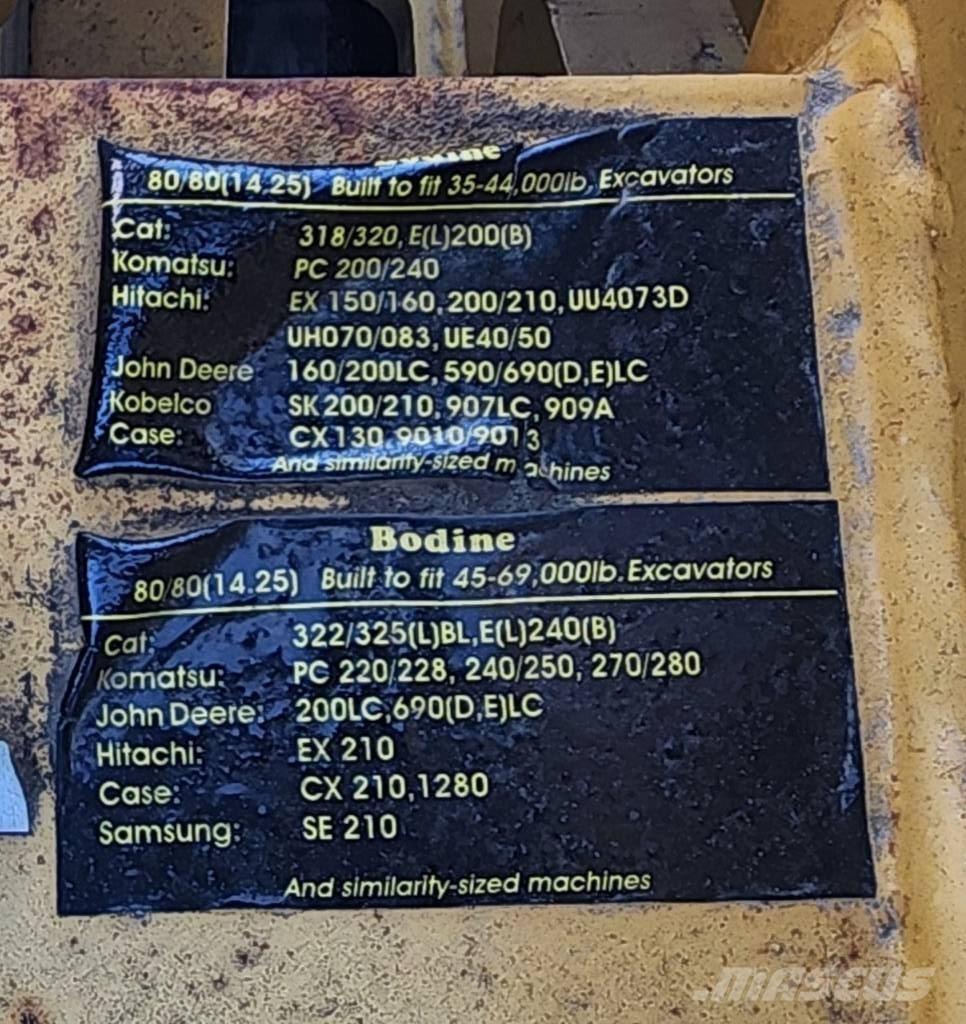 Bodine 200 Concrete accessories