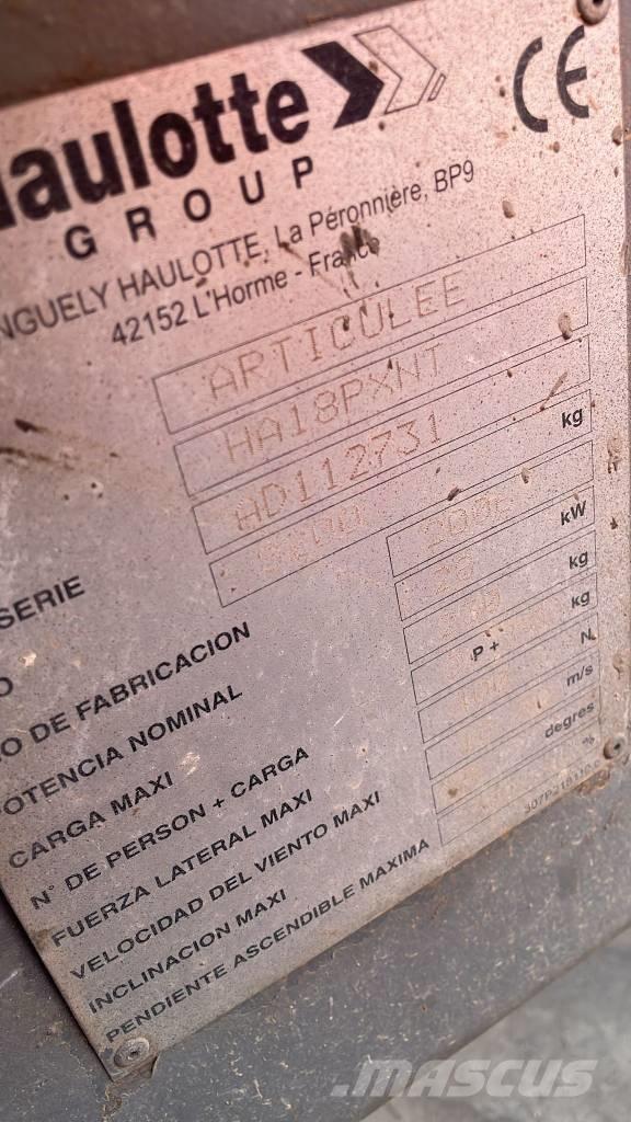 Haulotte HA 18 PX Articulated boom lifts