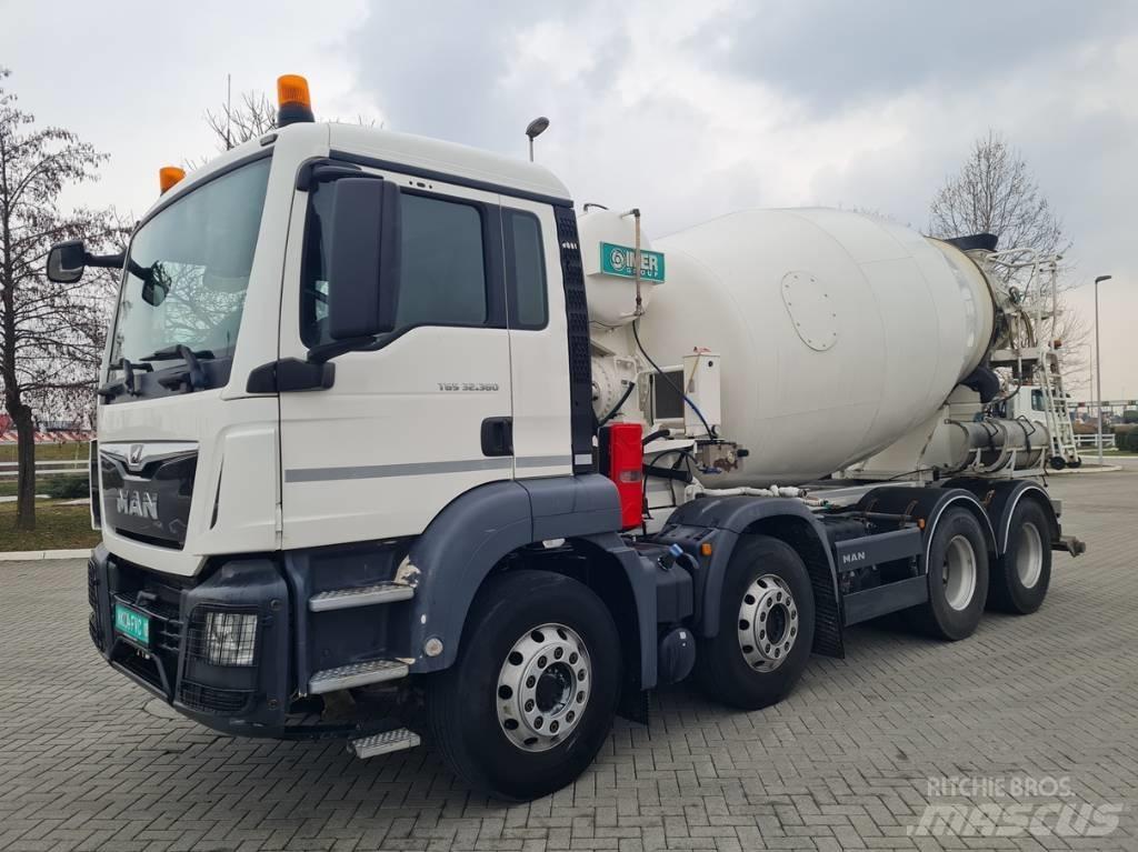 MAN 32.360 / IMER 9 m3 Concrete trucks