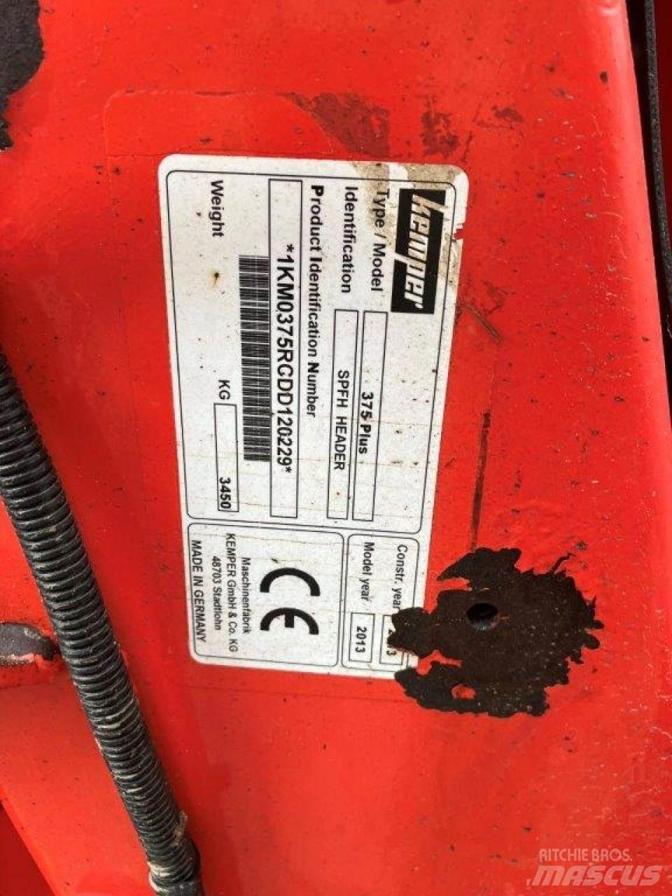 Kemper 375 Combine harvester accessories