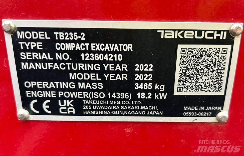 Takeuchi TB 235-2 V3 Mini excavators < 7t (Mini diggers)