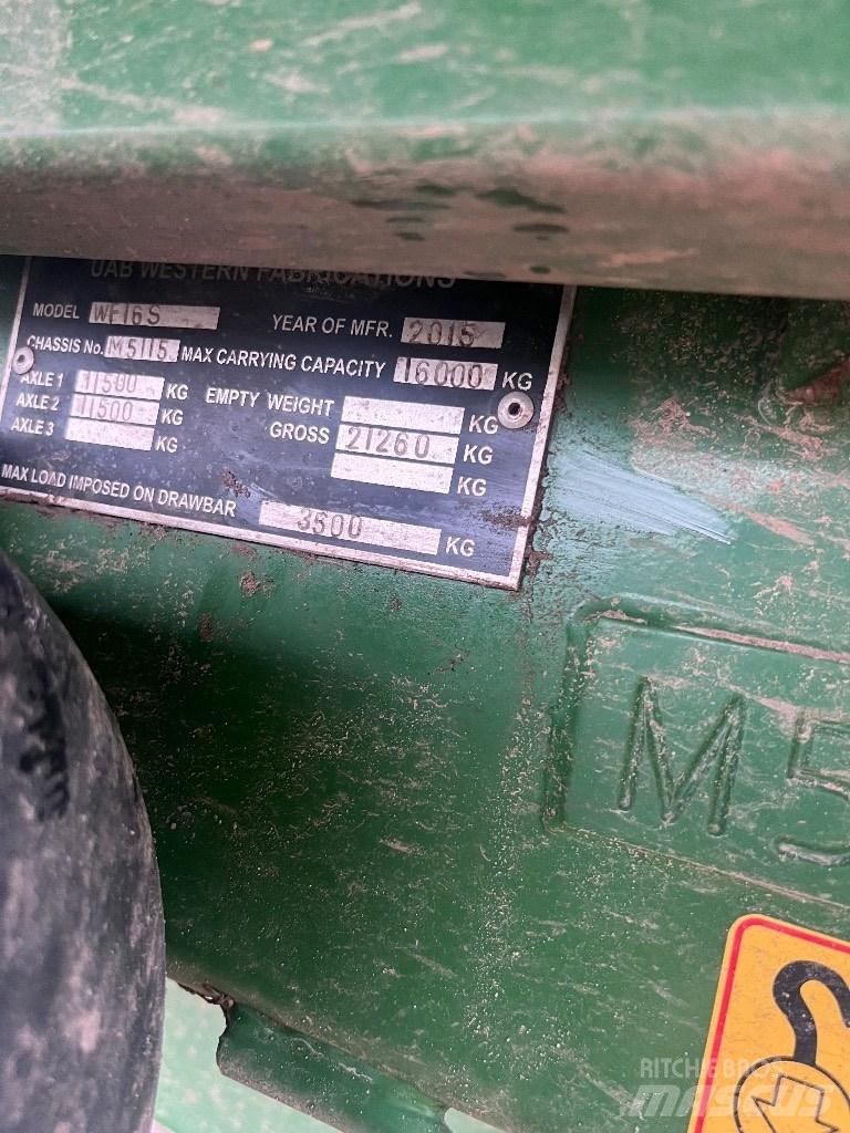 Western 16S Grain / Silage Trailers