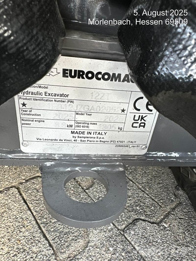 Eurocomach 12ZT Mini excavators < 7t (Mini diggers)
