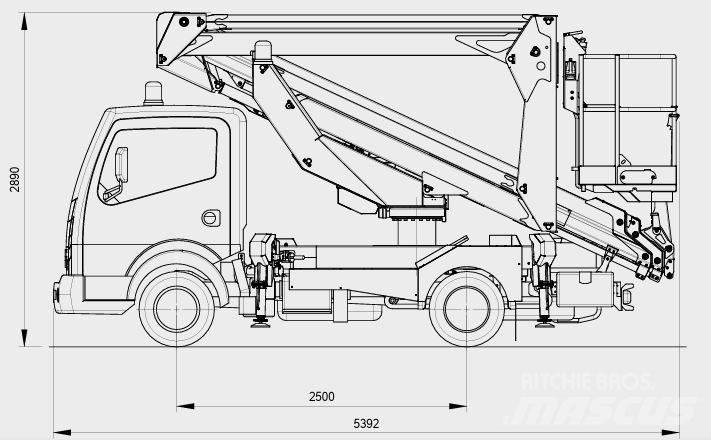 Palfinger P 240 AXE Truck mounted platforms