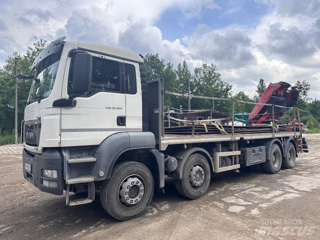 MAN TGS 35.360 8x4 Truck mounted cranes
