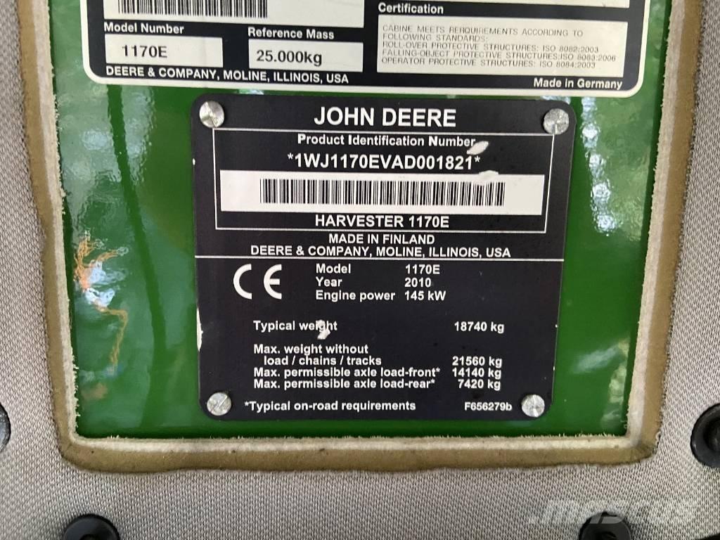 John Deere 1170 E Harvesters