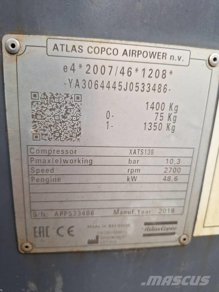 Atlas Copco XATS138 Compressors