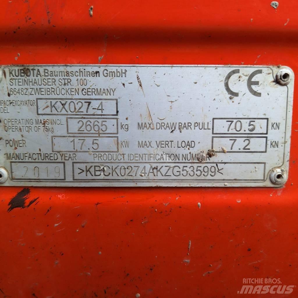 Kubota KX 027-4 Mini excavators < 7t (Mini diggers)