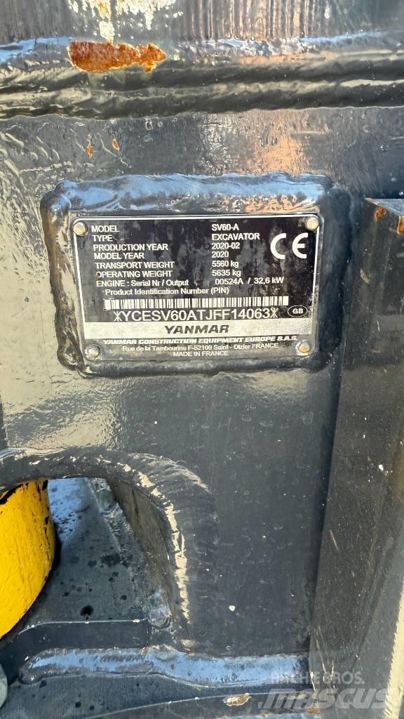 Yanmar SV 60 Mini excavators < 7t (Mini diggers)