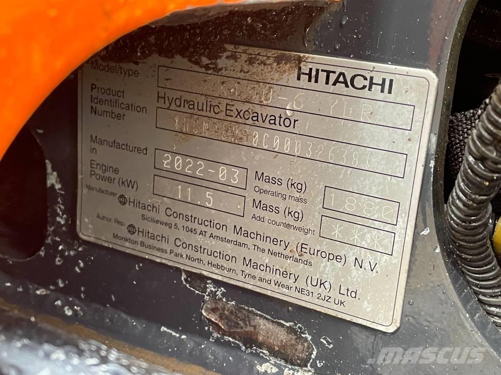 Hitachi ZX 19 U-6 Mini excavators < 7t (Mini diggers)