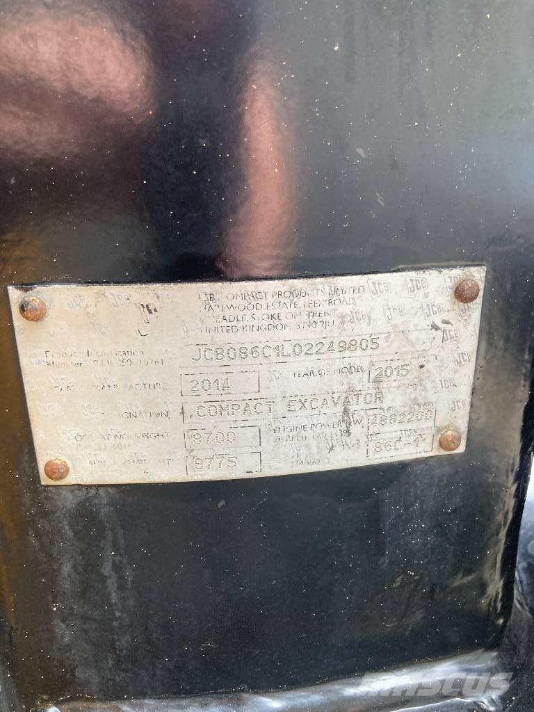 JCB 86 C-1 eco Mini excavators  7t - 12t