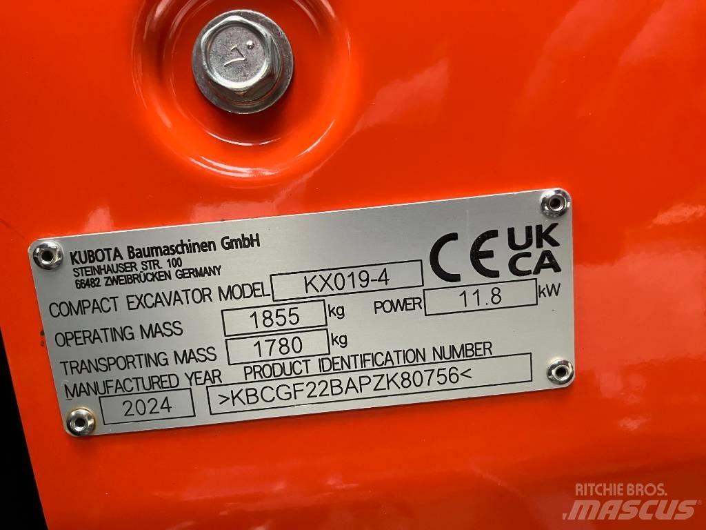 Kubota KX 019-4 Mini excavators < 7t (Mini diggers)