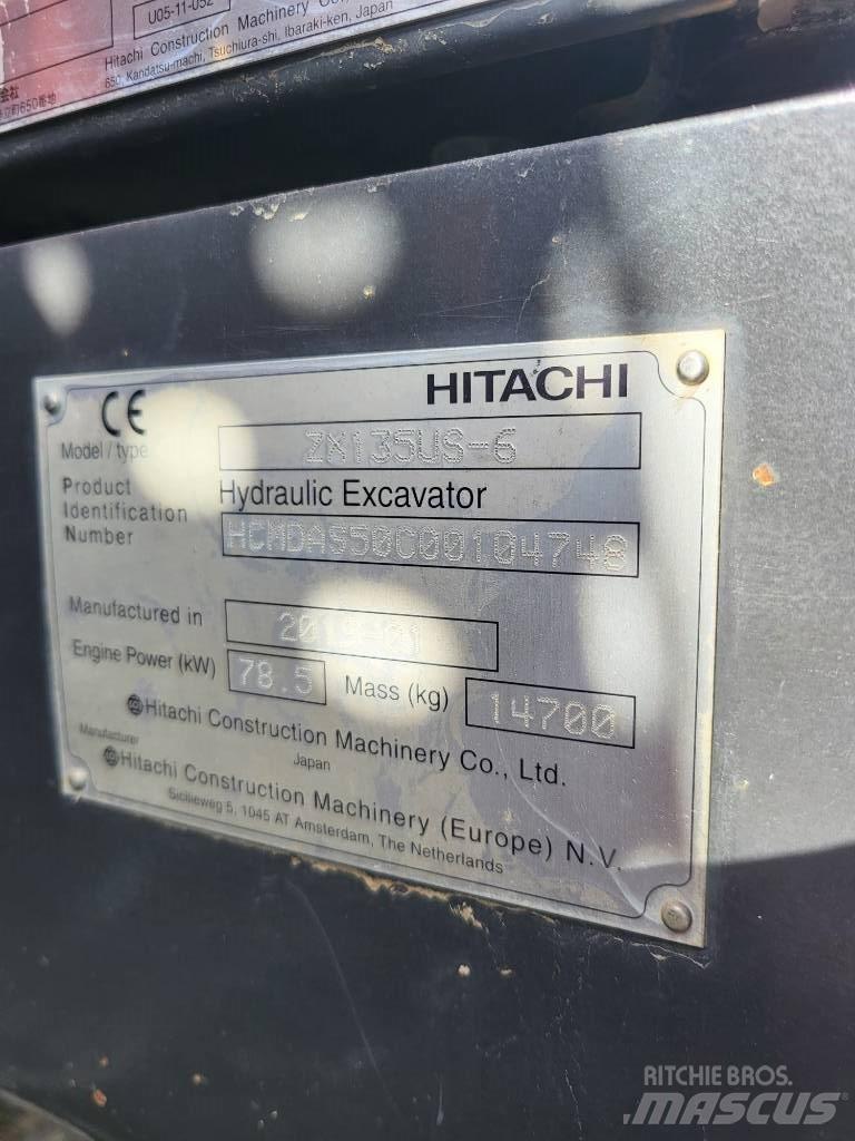 Hitachi ZX 135 US-6 Crawler excavators