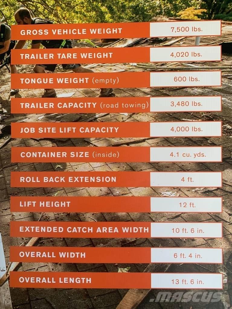  Equipter RB4000 Tipper trailers