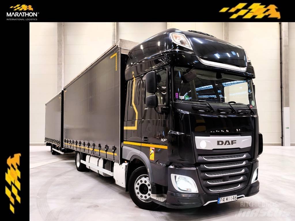 DAF XF 450 Curtain sider trucks